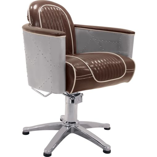 Fauteuils pour coiffeur qualité professionnelle modèle falcon coloris noir