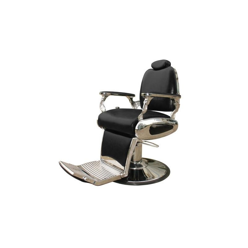 AROW Barburrys : Fauteuil barbier avec repose-jambes rotatif à 180°.