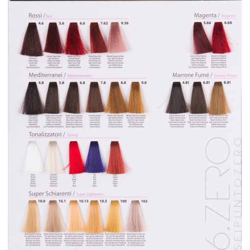 fiche Coloration professionnelle pour cheveux  Kromside 6 Zéro.couverture cheveux blancs
