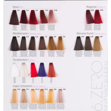 Nuancier Kromside 6 Zéro. couverture cheveux blancs
