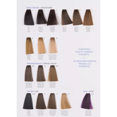 nuancier  Coloration professionnelle pour cheveux sans ammoniaque Krompure