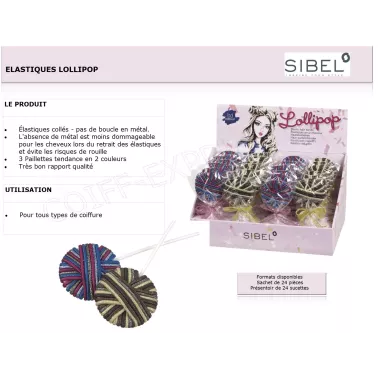 Fiche Élastiques  sucettes Lollipop marque sibel