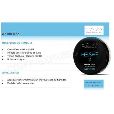 Cire professionnelle pour cheveux effet mouillé 100 ml, cire à l'eau