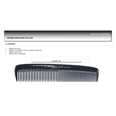 fiche Peigne de coiffure démêloir Hercules 942-328