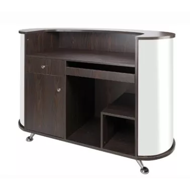 arriere Caisse, comptoir pour salon de coiffure métal et bois eurostyl