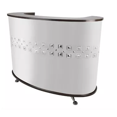 Caisse, comptoir pour salon de coiffure métal et bois eurostyl