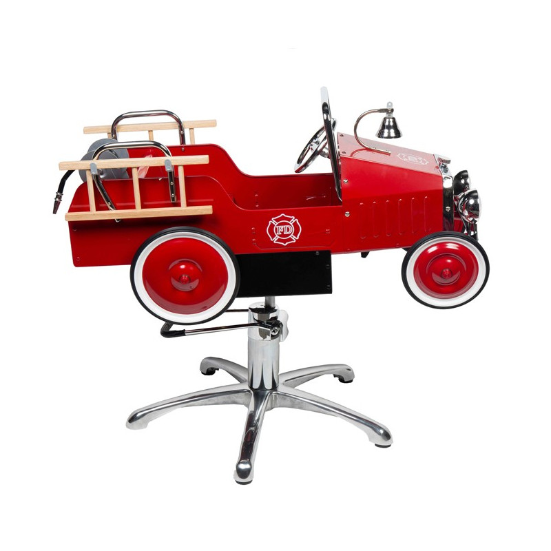 Fauteuil coiffure pour enfant modèle voiture pompier