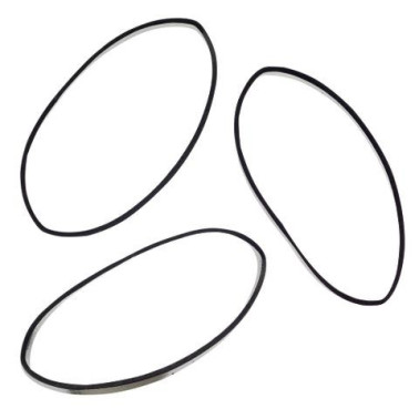 petits Elastiques pour cheveux en silicone salon de coiffure coloris noir