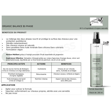 Bi-phase Organic Balance