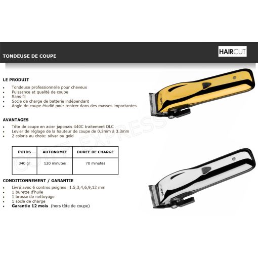 Tondeuse cheveux de coupe TH35 coloris bronze