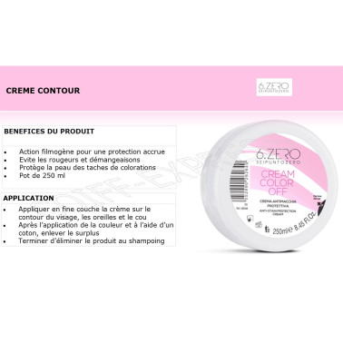 Crème contour visage 6.Zéro protection couleur 250 ml