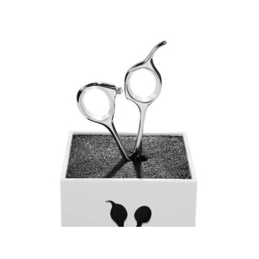 Porte-ciseaux pour salon de  coiffure argent