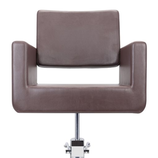 Fauteuil coiffage Felicitas Noir base étoile pour salon de coiffure, spécial coiffeur marque Sibel Furniture vue de dos croco no