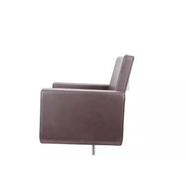 Fauteuil coiffage Felicitas pour salon de coiffure coloris brun SIBEL