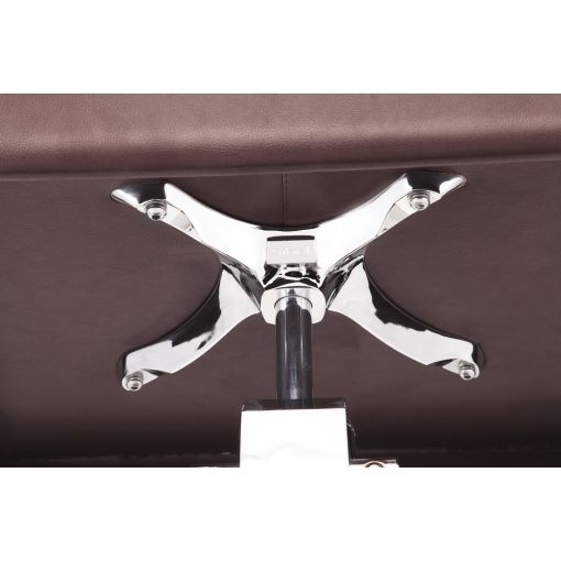 Fauteuil coiffage Felicitas Noir base étoile pour salon de coiffure, spécial coiffeur marque Sibel Furniture vue de dos croco no