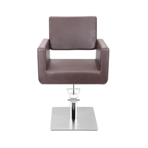 Fauteuil coiffage Felicitas Noir base étoile pour salon de coiffure, spécial coiffeur marque Sibel Furniture vue de dos croco no