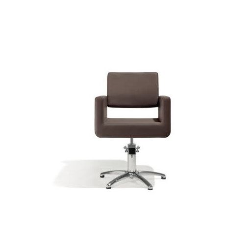 Fauteuil coiffage Felicitas Noir base étoile pour salon de coiffure, spécial coiffeur marque Sibel Furniture vue de dos croco no