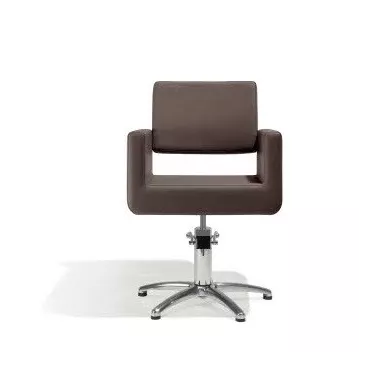 Fauteuil coiffage Felicitas pour salon de coiffure base étoile coloris brun