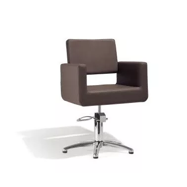siège de coiffure Felicitas pour salon de coiffure base étoile coloris brun