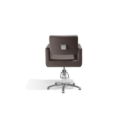 Fauteuil coiffage Felicitas Noir base étoile pour salon de coiffure, spécial coiffeur marque Sibel Furniture vue de dos croco no