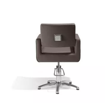 Fauteuil de coiffure Felicitas pour salon de coiffure base étoile coloris brun