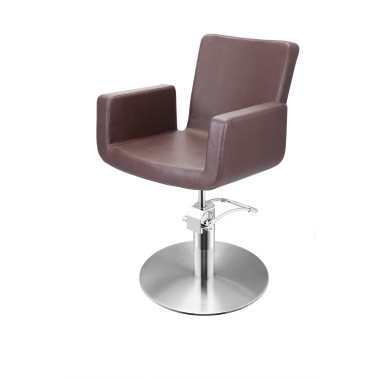  fauteuil de coiffure Attractio brun base round Sibel Furniture