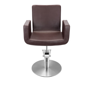 siège de coiffure Attractio  brun base ronde Sibel Furniture