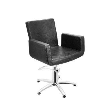 fauteuil de coiffeur Attractio Croco noir base étoile  Sibel Furniture