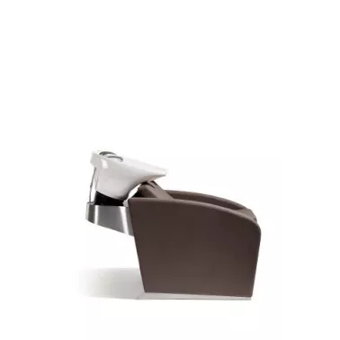 Bac coiffure pour cheveux professionnel. Mobilier pour coiffeur. Elegantia marque Sibel brun