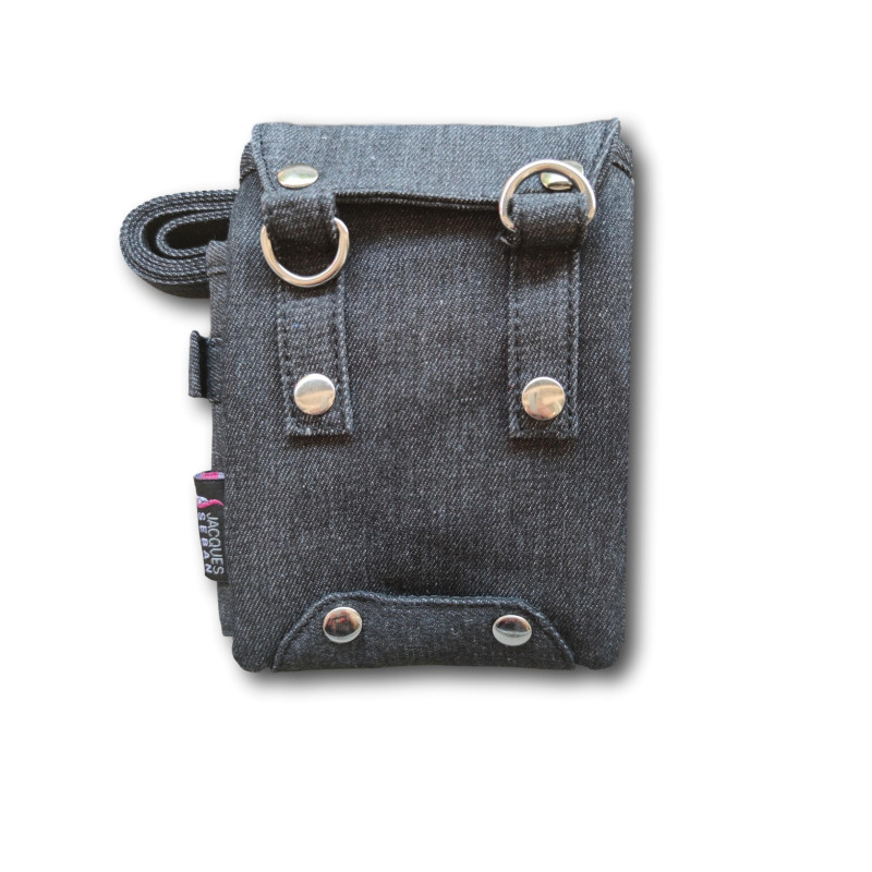 sacoche outillage pour coiffure en jean