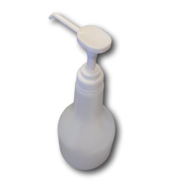Bouteille pour salon de coiffure avec pompe dosage