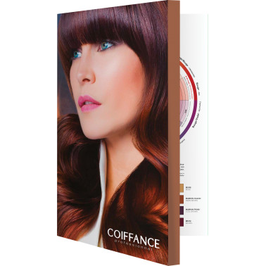 Nuancier pour coloration permanente cheveux professionnelle coiffeur Papillon Coiffance 