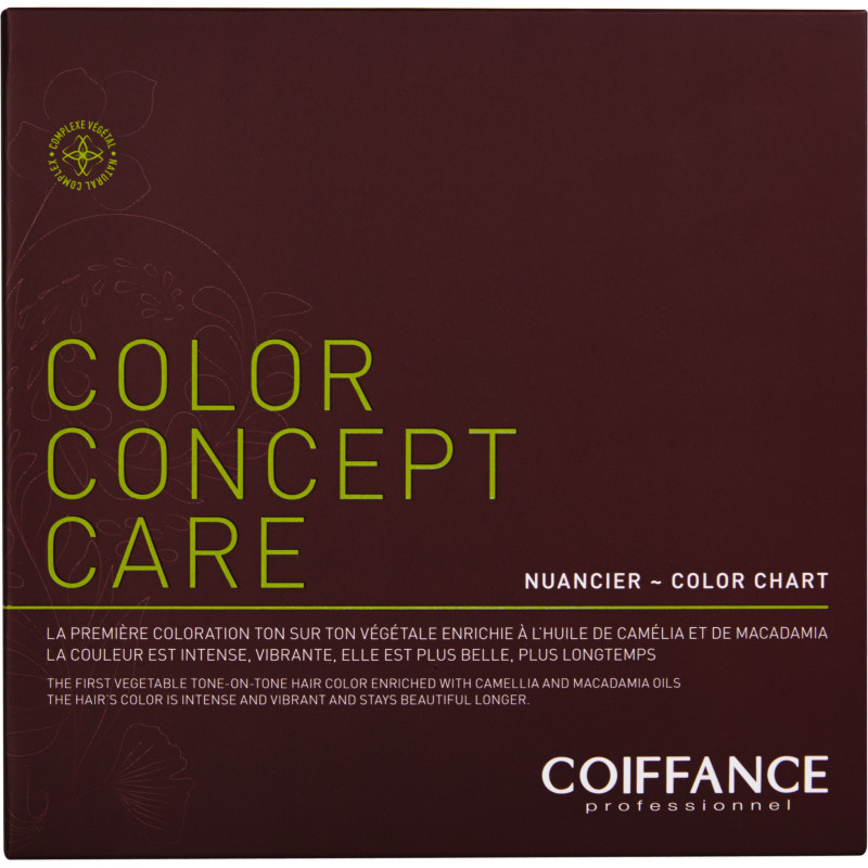 Nuancier coloration ton sur ton cheveux concept care 