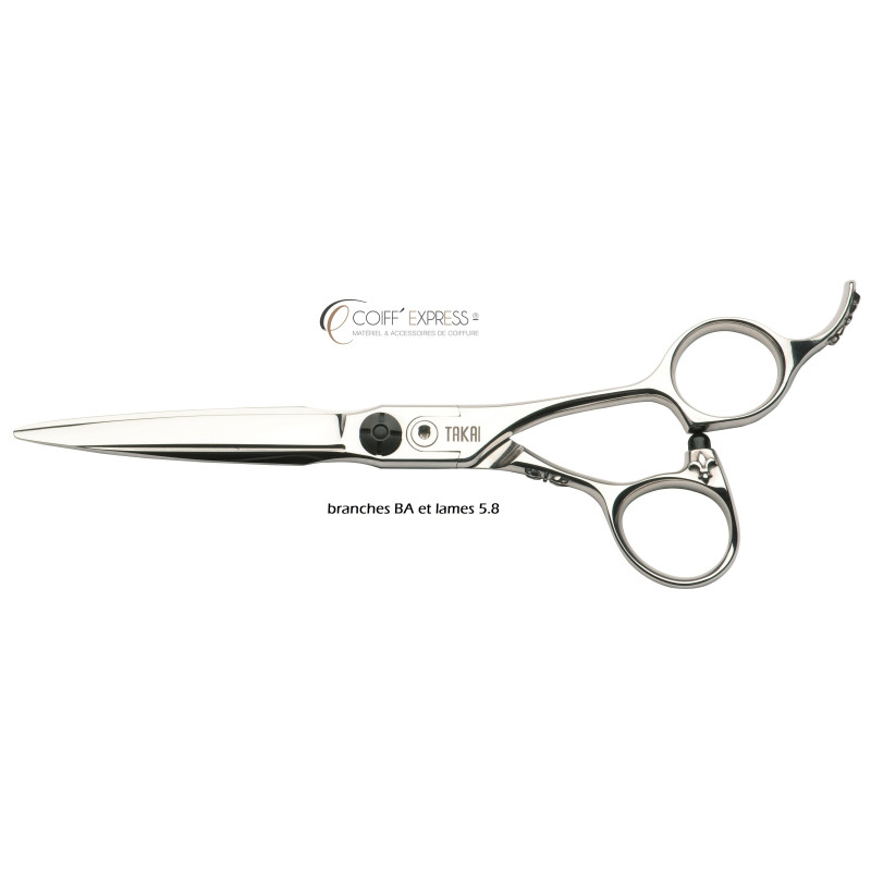 Ciseau takai coiffure professionnel de coupe ,  Karakuri marque Takai BA taille 5.8
