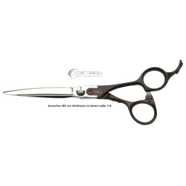 Ciseau takai coiffure professionnel de coupe ,  Karakuri marque Takai  BA taille 5.8 en uréthane
