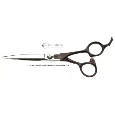 Ciseau takai coiffure professionnel de coupe ,  Karakuri marque Takai  BA taille 5.8 en uréthane