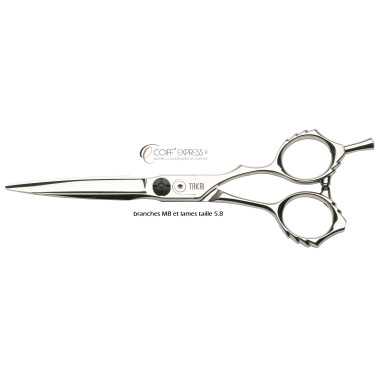 Ciseau takai coiffure professionnel de coupe ,  Karakuri marque Takai  MB taille 5.8