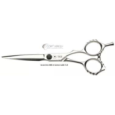 Ciseau takai coiffure professionnel de coupe ,  Karakuri marque Takai  MB taille 5.8