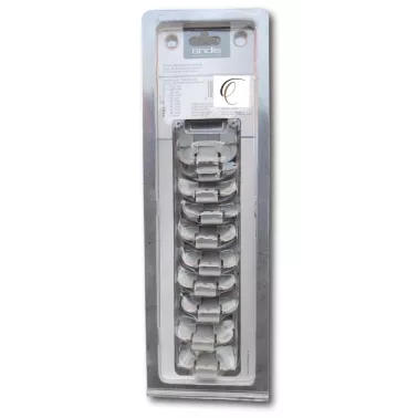 Lot de 11 contre peignes Andis pour tondeuse professionnelle