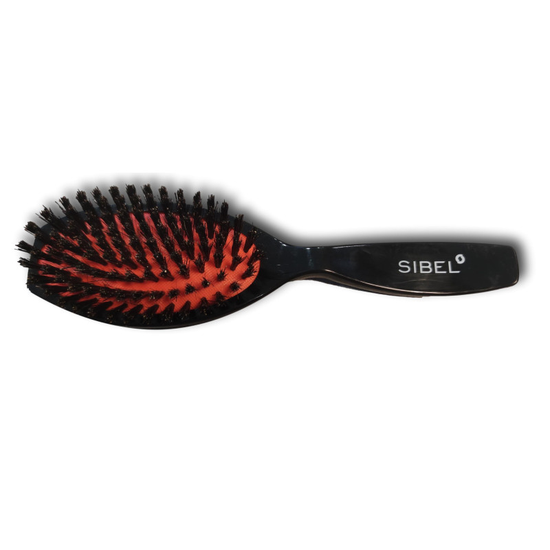 Brosse cheveux pneumatique ovale 100% sanglier Sibel