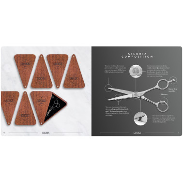 brochure Ciseau de coupe cheveux Cisoria 