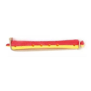 Bigoudis cheveux  permanente 60 mm BI-COLOR  Rouge-Jaune