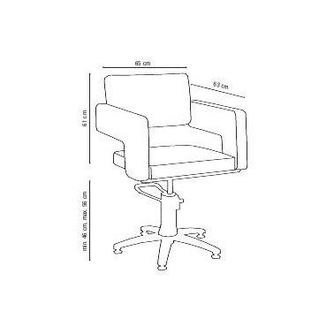 Dimensions fauteuil de coupe professionnel Odéon Original Best Buy 