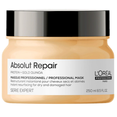 Masque  cheveux très secs Absolut Repair Golden L'oréal gamme série expert 250 ml