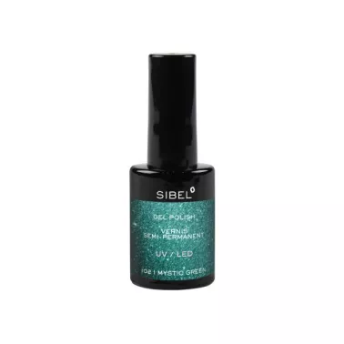 vernis a ongles sibel semi permanent Mystic Green