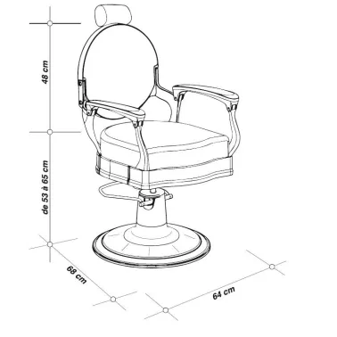 Schéma fauteuil Vicomte chic et élégant Jacques Seban
