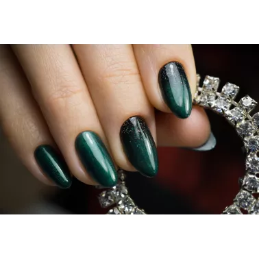 vernis a ongles sibel semi permanent professionnel mystic green