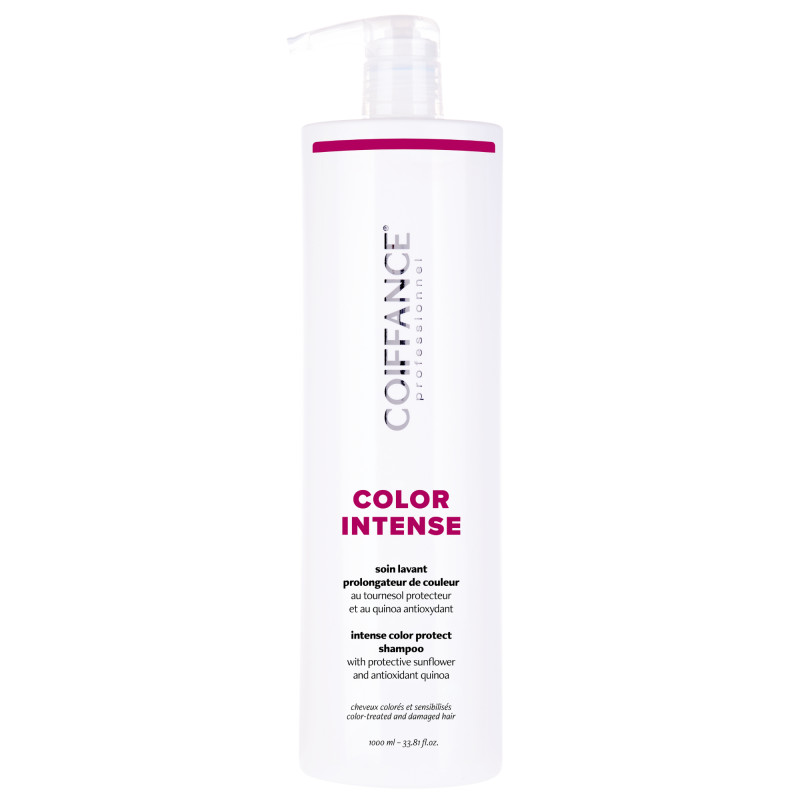 Shampoing 1000 ml professionnel color intense pour cheveux gamme Hcare marque Coiffance