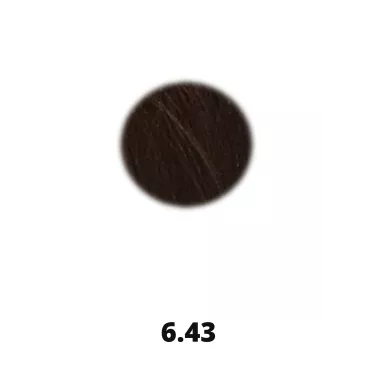 Coloration professionnelle pour cheveux Kromside 6 Zéro.couverture cheveux blancs 6.43