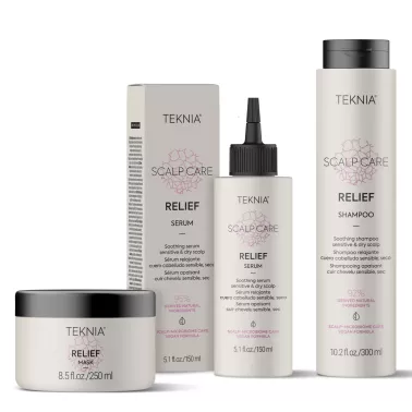 gamme Shampoing cuir chevelu sensible ou sec Relief Teknia Lakmé 